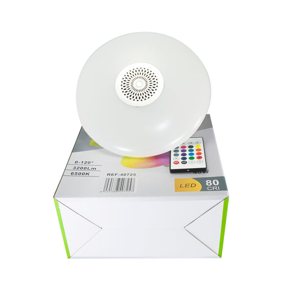 Foco 40w RGB con Bocina