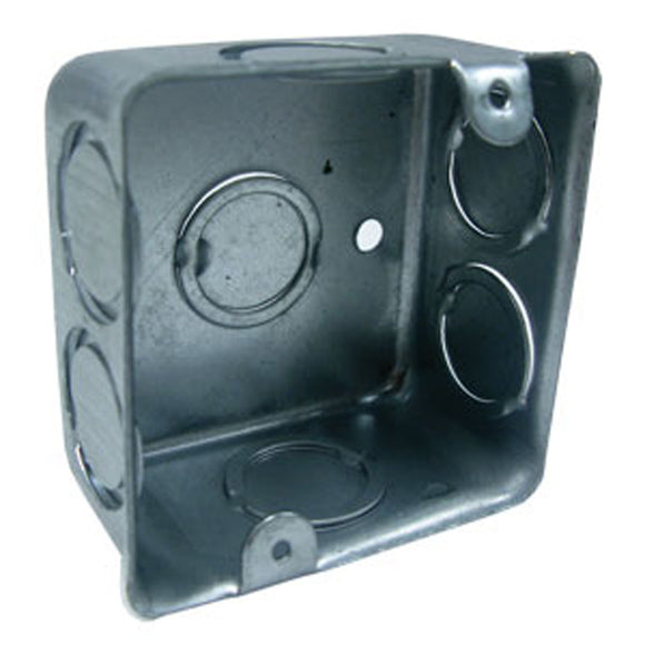 Caja Cuadrada 1/2" Galvanizada Eco