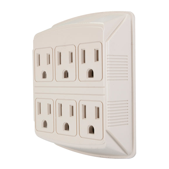 Multicontacto con Clavija 6 Entradas