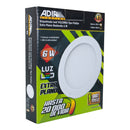 Empotrado 6w Redondo Extra Plano Bco Calido-2