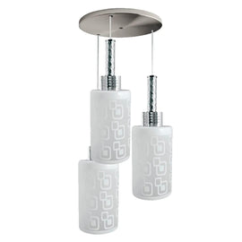 Candil Cuadro Blanco 3 Luces