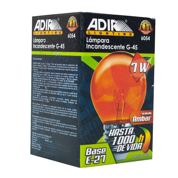 Foco 7w Bola Naranja