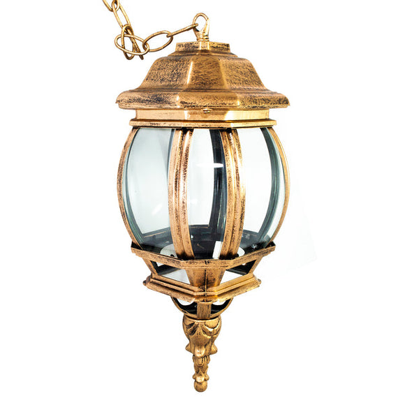 Farol Colgante Latón Antiguo