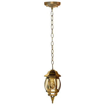 Farol Colgante Latón Antiguo