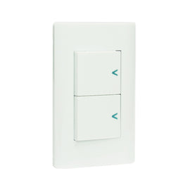 Placa 2 Apagadores Sencillos Blanco