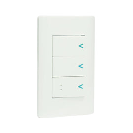 Placa 2 Apagadores Sencillos Apagador Escalera Blanco