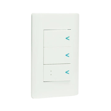 Placa 2 Apagadores Sencillos Apagador Escalera Blanco