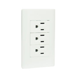 Placa 3 Contactos Blanco