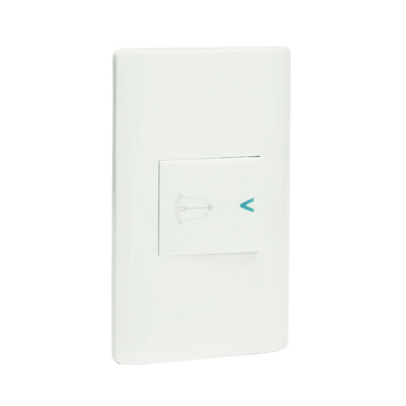 Placa Botón Timbre Blanco
