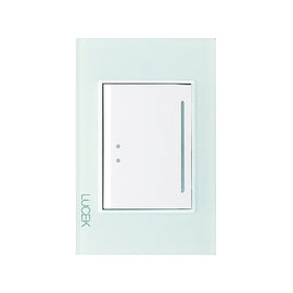 Placa Apagador Escalera Cristal Cristal Aqua