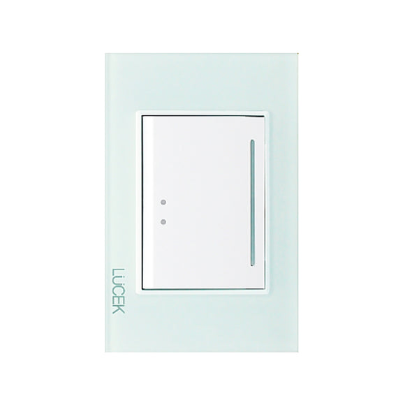 Placa Apagador Escalera Cristal Cristal Aqua