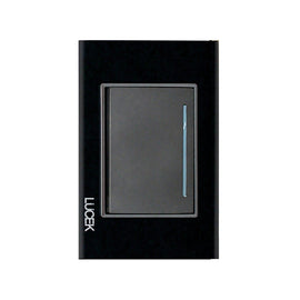 Placa Apagador Sencillo Cristal Negro