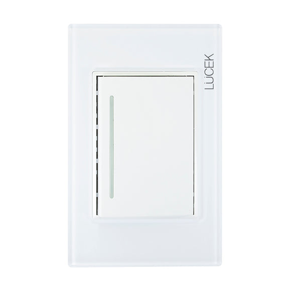 Placa 1 Apagador Sencillo Blanco Colors