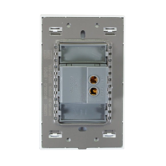 Placa 1 Apagador Sencillo Blanco Colors