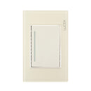 Placa 1 Apagador Sencillo Hueso Colors-1