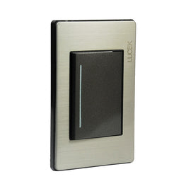 Placa 1 Apagador Sencillo Anonizado