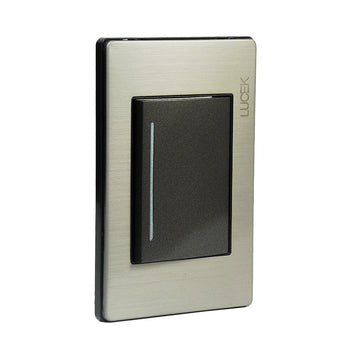 Placa 1 Apagador Sencillo Anonizado