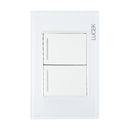 Placa 1 Apagador Sencillo 1 Apagador Escalera Blanco Colors-1