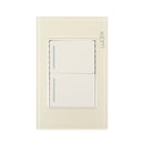 Placa 1 Apagador Sencillo 1 Apagador Escalera Hueso Colors-1