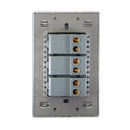 Placa 3 Apagadores Sencillos Negro Espejo-2