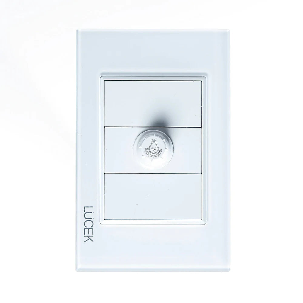 Placa con Dimmer Blanco Colors