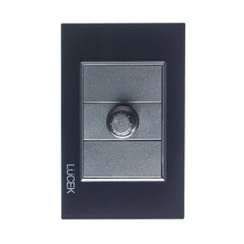 Placa con Dimmer Negro Colors