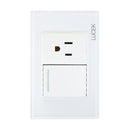 Placa 1 Apagador 1 Contacto Blanco Colors-1