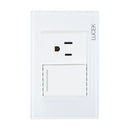 Placa 1 Apagador Escalera 1 Contacto  Blanco Colors-1