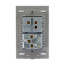 Placa 1 Apagador Escalera 1 Contacto  Blanco Colors-2