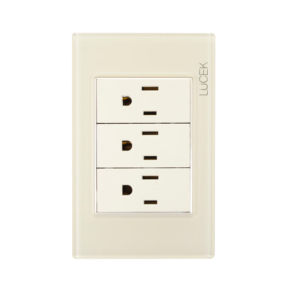 Placa 3 Contactos Hueso Colors