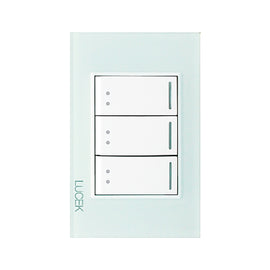 Placa 3 A pagadores Escalera Cristal Aqua