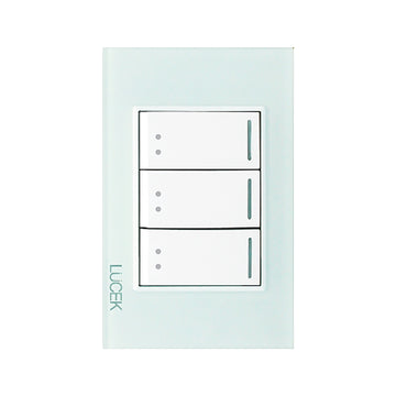 Placa 3 A pagadores Escalera Cristal Aqua