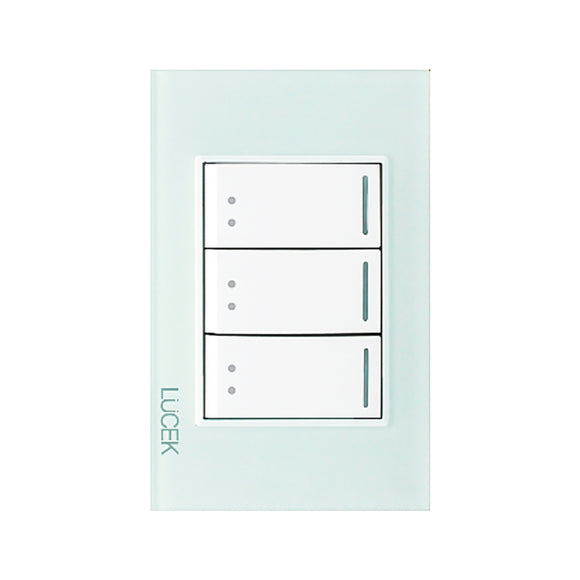 Placa 3 A pagadores Escalera Cristal Aqua