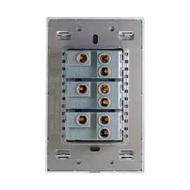 Placa 3 A pagadores Escalera Espejo Negro - 0