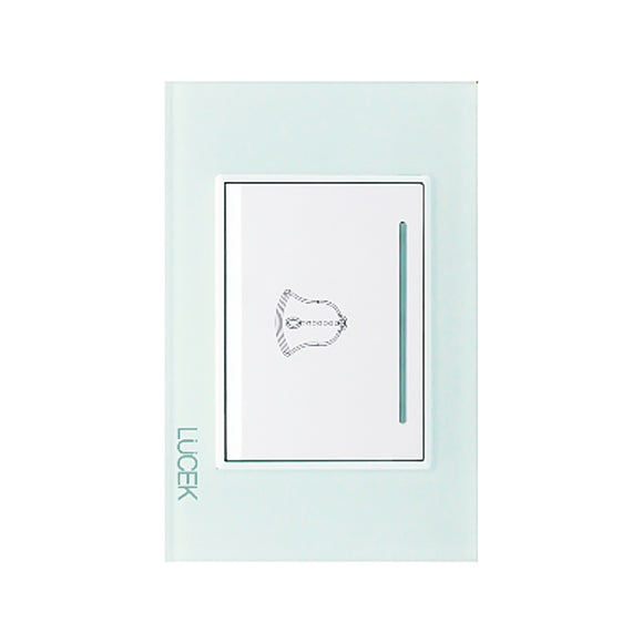 Placa Botón Timbre Cristal Aqua