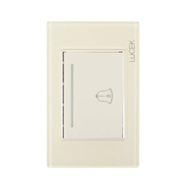 Placa Botón Timbre Hueso Colors