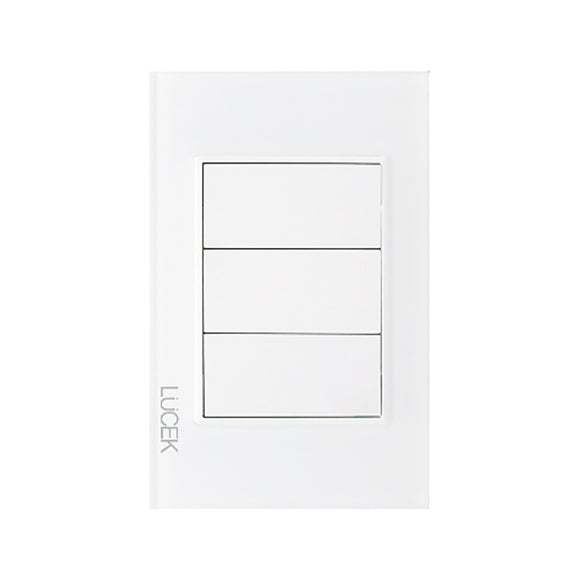 Placa Ciega Espejo Cristal Blanco Blanco