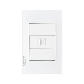 Placa Conexión Módem-Internet Cristal Blanco Blanco