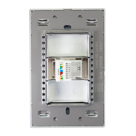 Placa Conexión Módem-Internet Espejo Negro