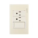 Placa 1 Apagador Escalera 2 Contactos  Hueso Colors-1