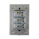 Placa 1 Apagador Escalera 2 Contacto  Negro Colors-2