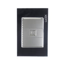 Placa Toma Telefónica Espejo Negro-1