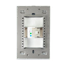 Placa Toma Telefónica Espejo Negro-2