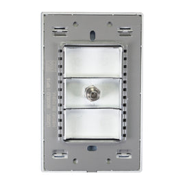 Placa Toma Coaxial Espejo Negro - 0