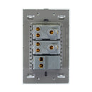 Placa 1 Apagador Sencillo 2 Contactos  Blanco Colors-2