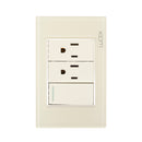 Placa 1 Apagador Sencillo 2 Contactos  Hueso Colors-1