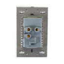 Placa 2 Contactos 2 USB Blanco Colors-2