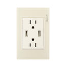 Placa 2 Contactos 2 USB HuesoColors-1