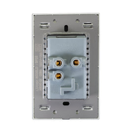 Placa 2 Contacto 2 USB Espejo Negro - 0