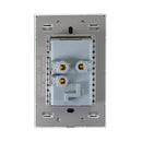 Placa 2 Contactos 2 USB Negro Colors-2